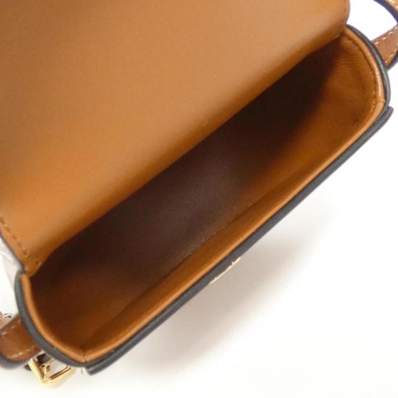 CELINE Mini Besace Cuir Triomphe Shoulder Bag Black Calfskin Leather - Picture 7 of 8